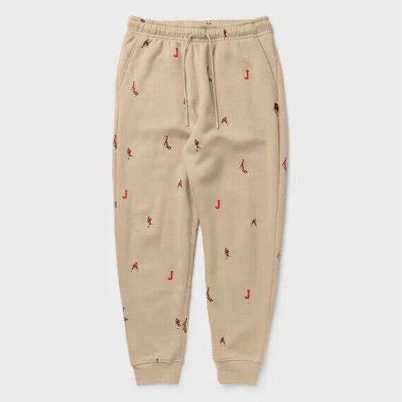 Jordan Essentials Holiday All Over Print Men's Fleece Pants Sweatpants Jogger - Picture 5 of 8